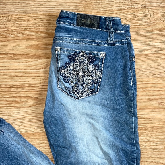Zco Junior Bling Jeans size 5 - Picture 1 of 4